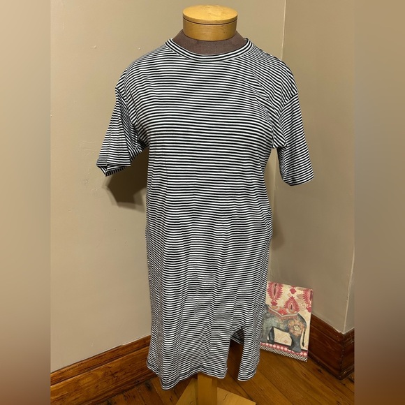Rag & Bone Striped Tee Organic Pima Cotton Dress - Picture 4 of 12